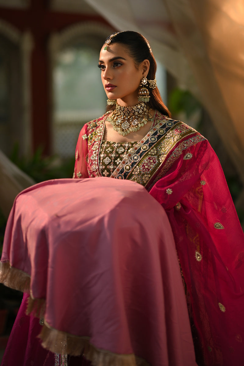Qalamkar Rimel Style — Mairaz Lehenga