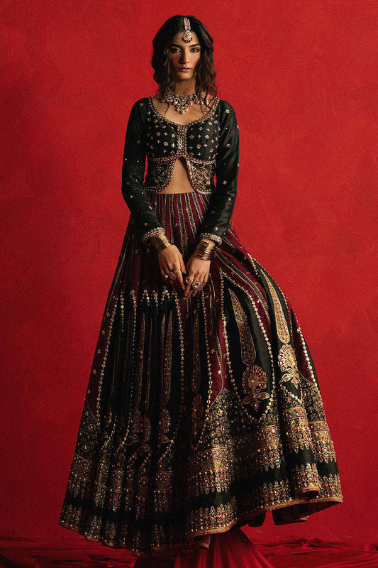 Republic Dil Raas Style — Mairaz Black & Maroon Sharara