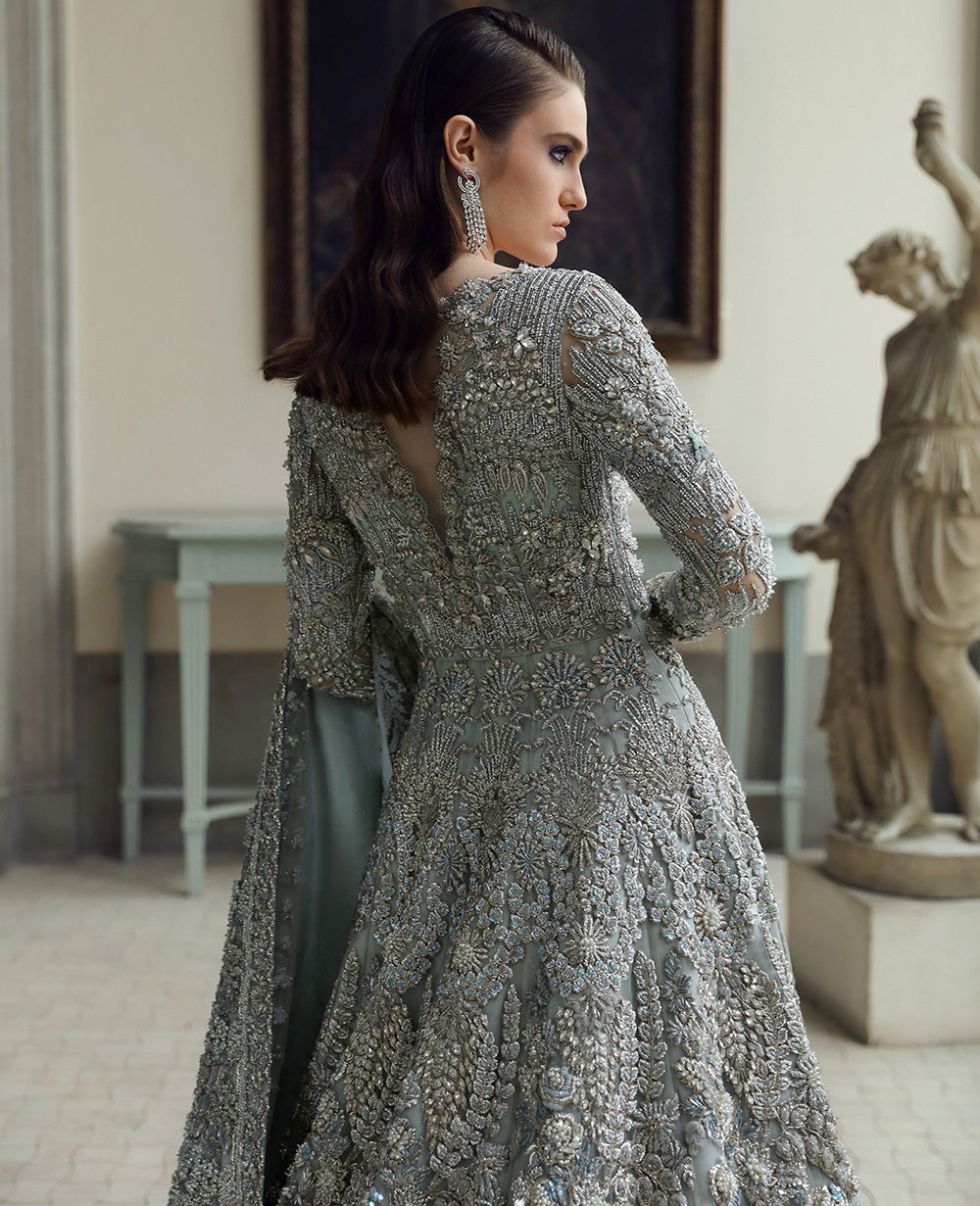 Republic Novella E-66 style — Mairaz silver grey gown reference, view 6 of 6