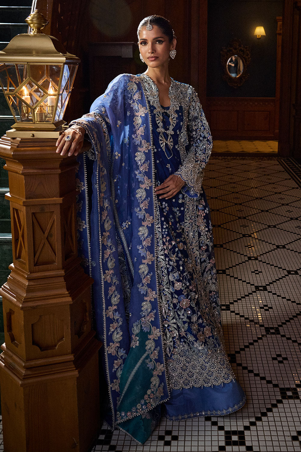 Soraya Elise Style blue net wedding formal view 3