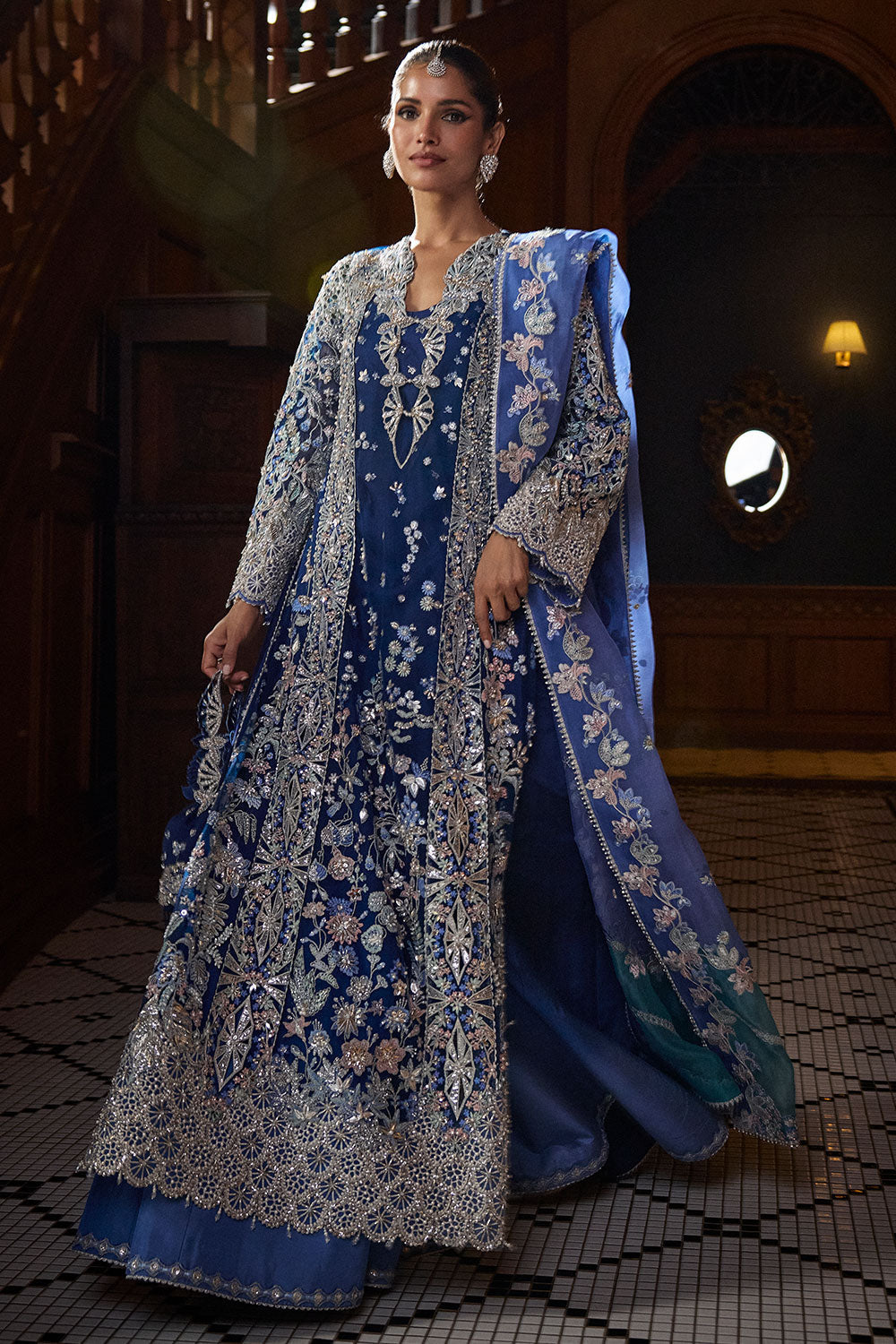 Soraya Elise Style blue net wedding formal view 4