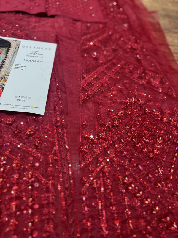 Qalamkar Muskaan RF-01 Style — Mairaz Lehenga