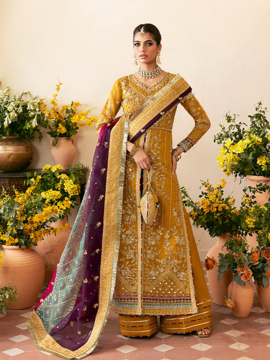 Gulaal Nayaara Style — Mairaz Purple & Green Sharara