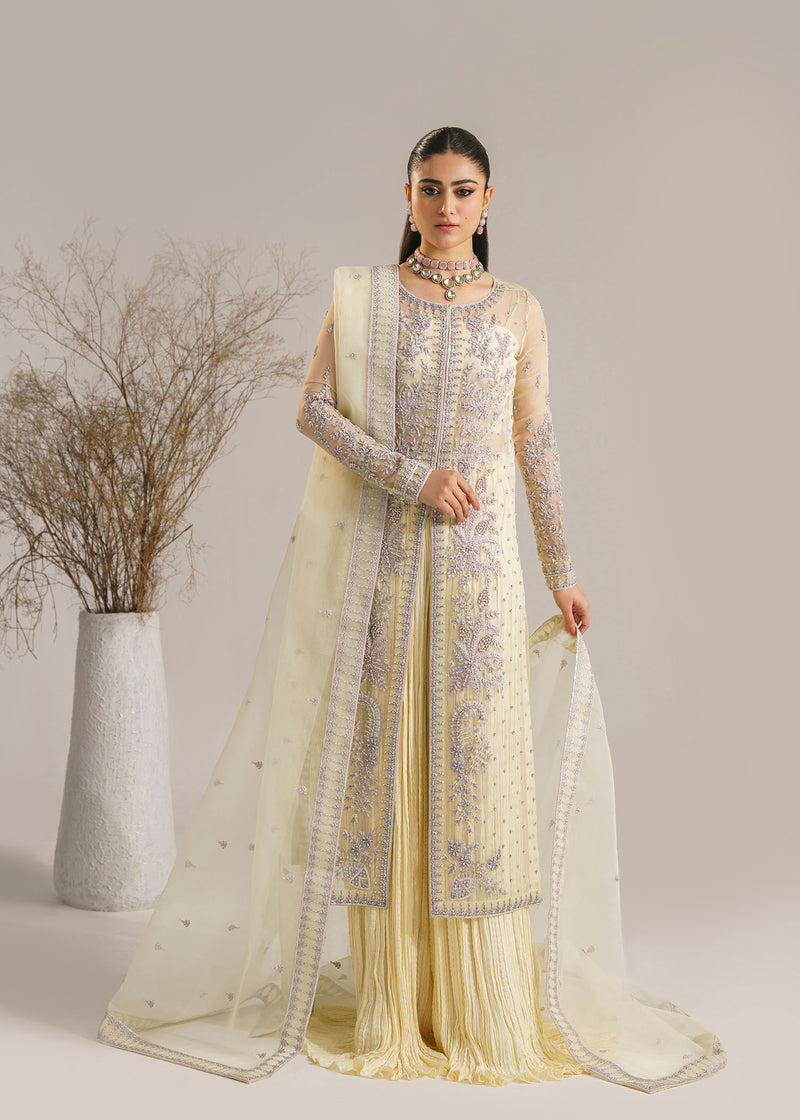 Akbar Aslam Gulbadan U-1522 Style — Mairaz Three-Piece Suit