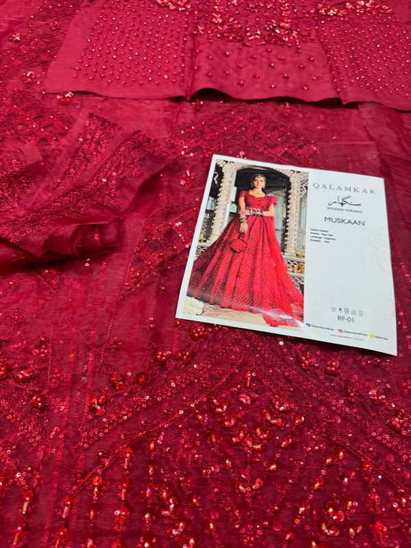 Qalamkar Muskaan RF-01 Style — Mairaz Lehenga
