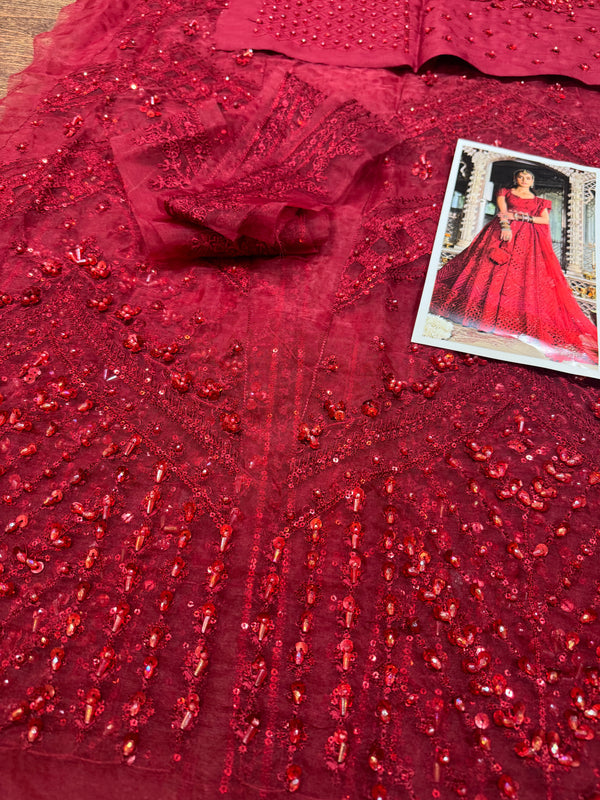 Qalamkar Muskaan RF-01 Style — Mairaz Lehenga