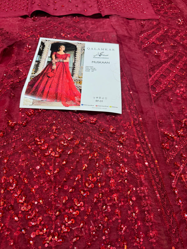 Qalamkar Muskaan RF-01 Style — Mairaz Lehenga