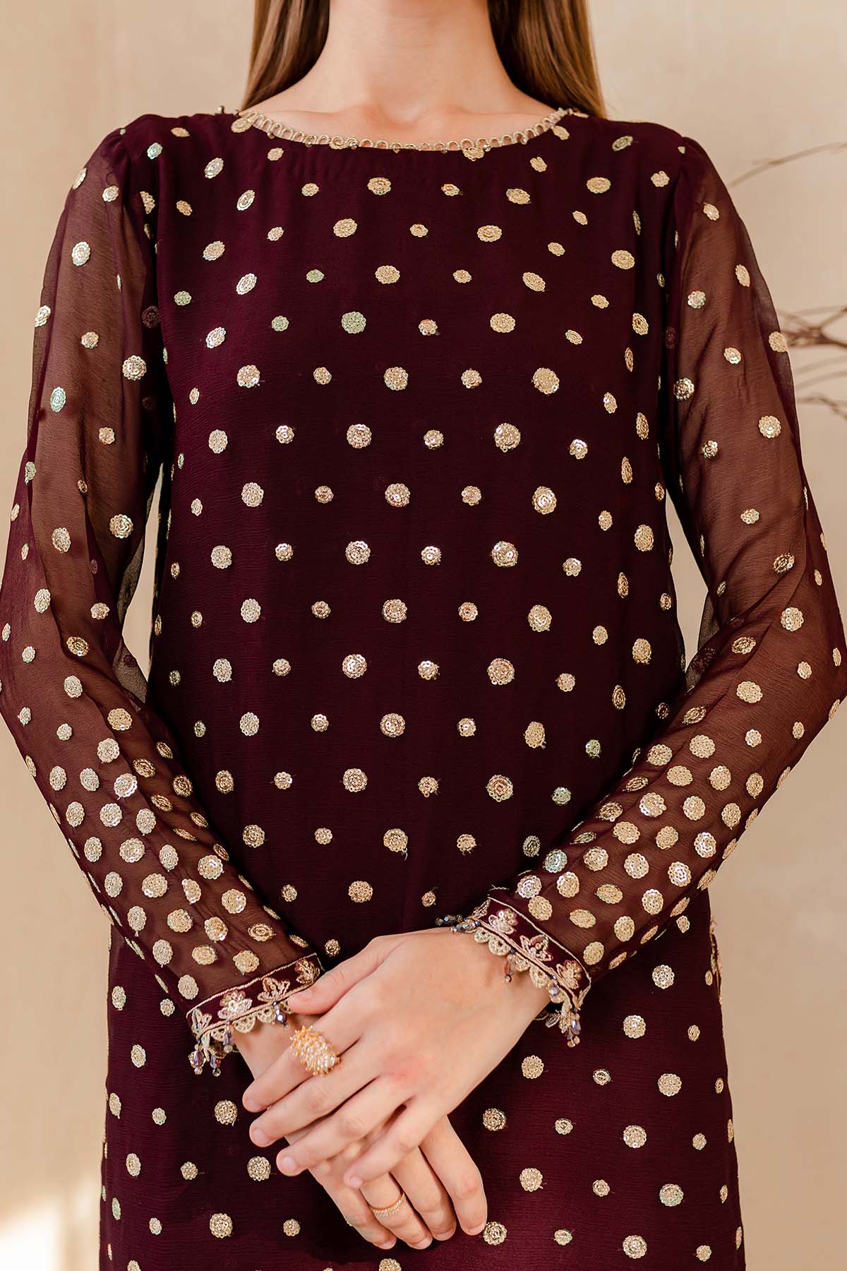 Farasha Mulberry Glaze Style — Mairaz Three-Piece Suit