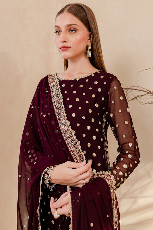 Farasha Mulberry Glaze Style — Mairaz Three-Piece Suit