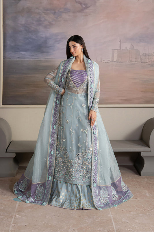 Ayzel Aurayne Style — Mairaz Aqua & Lilac Three-Piece Suit