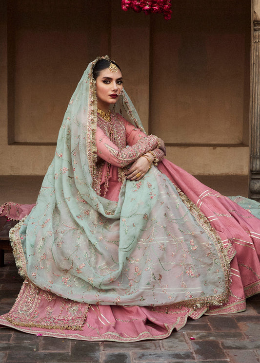 Hussain Rehar Aadoo Style — Mairaz Pink Sharara