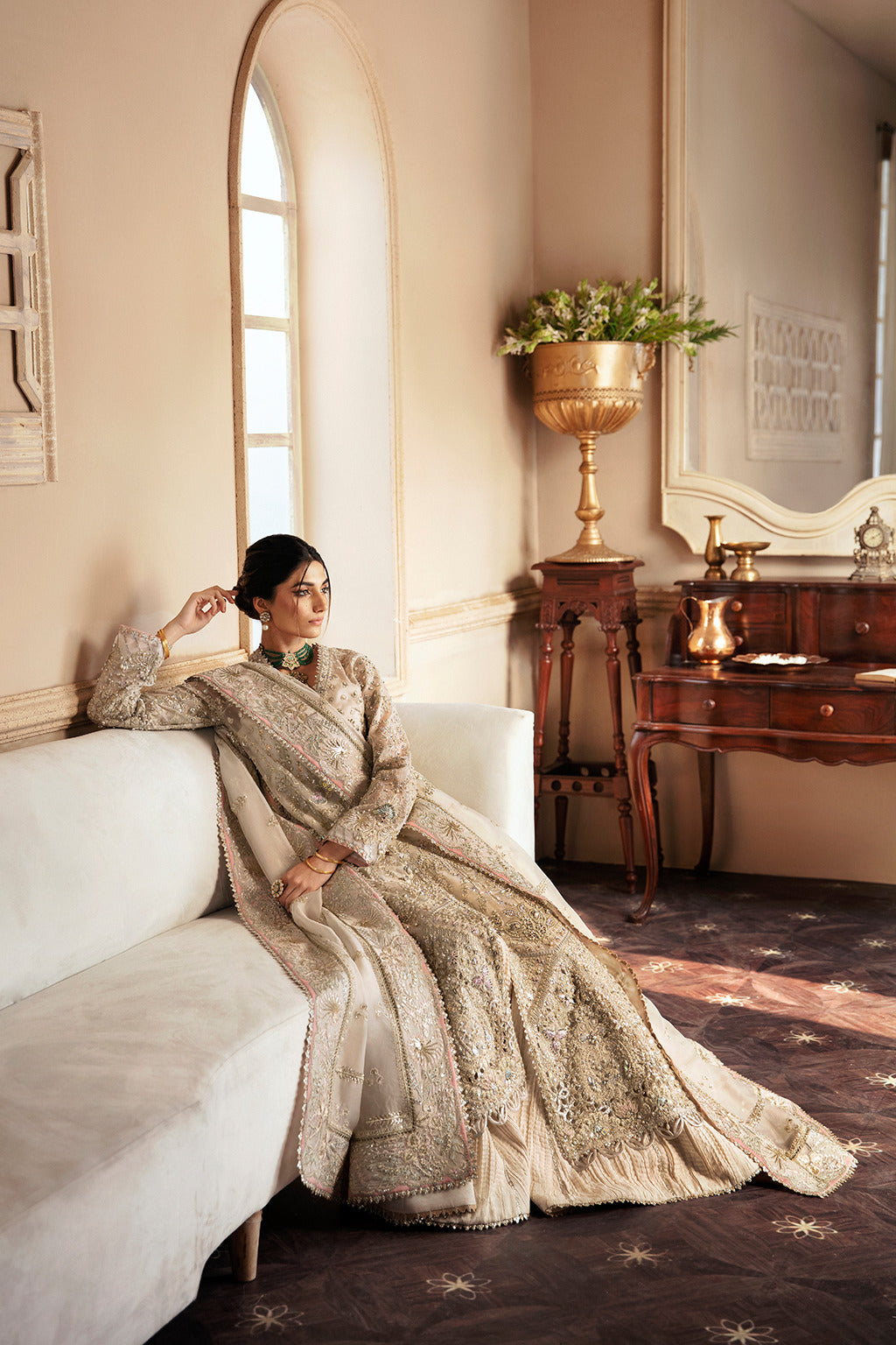Soraya Miel Style — Mairaz Ash White Sharara