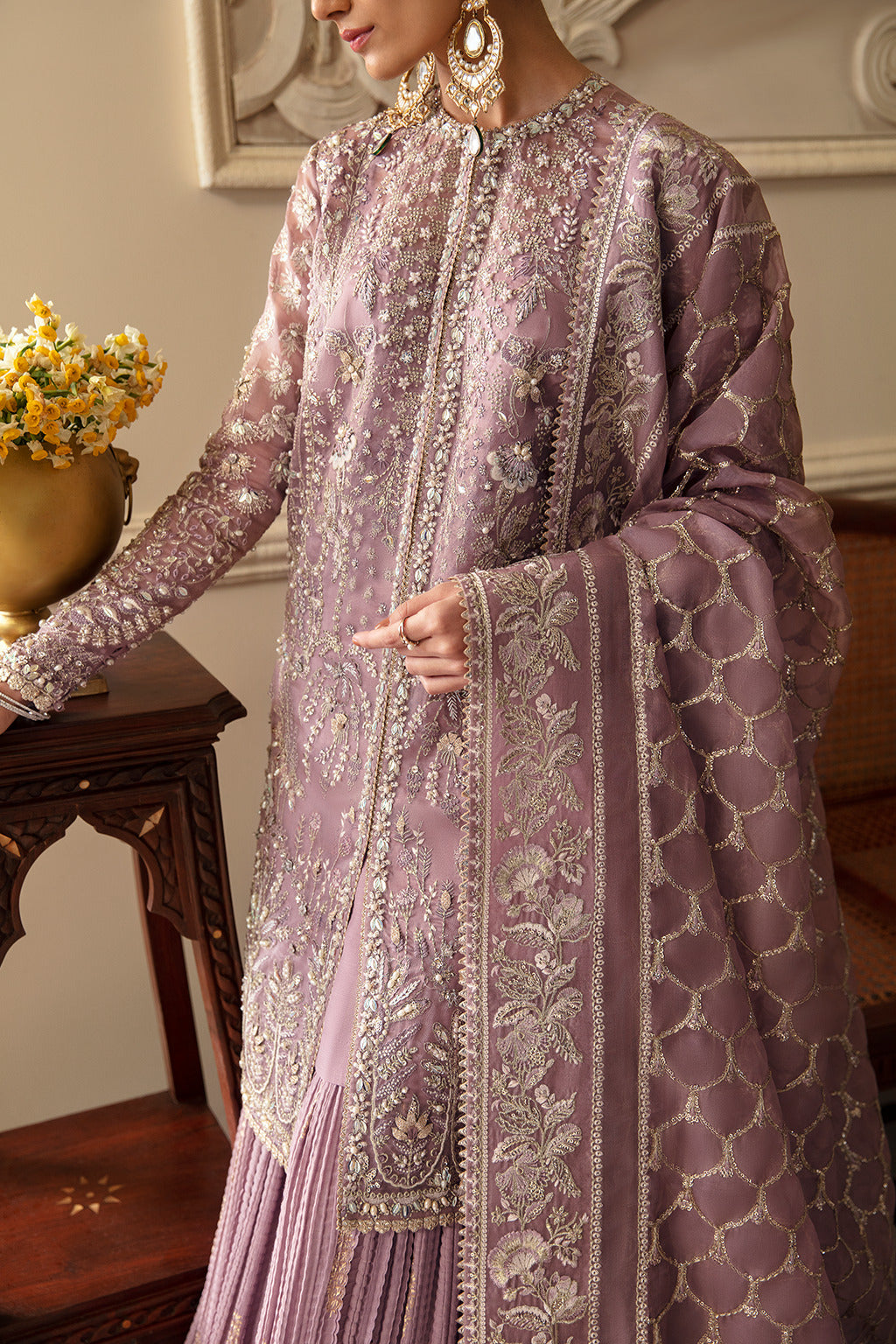 Soraya Sehr Style — Mairaz Dusty Mauve Sharara
