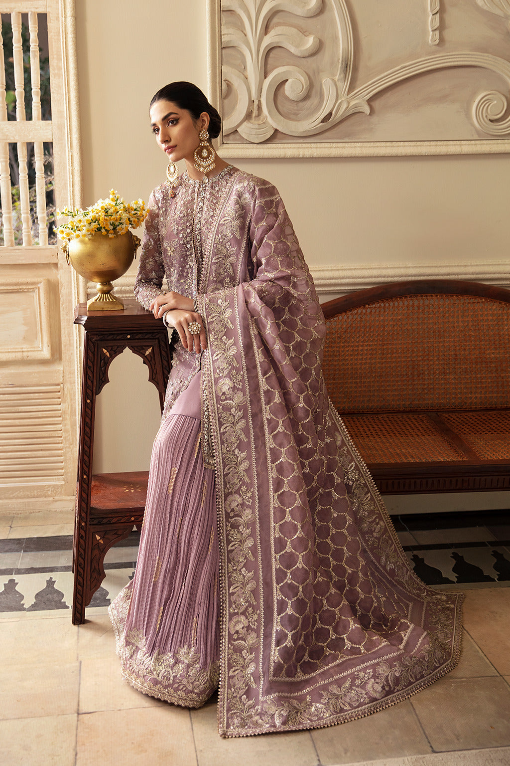 Soraya Sehr Style — Mairaz Dusty Mauve Sharara