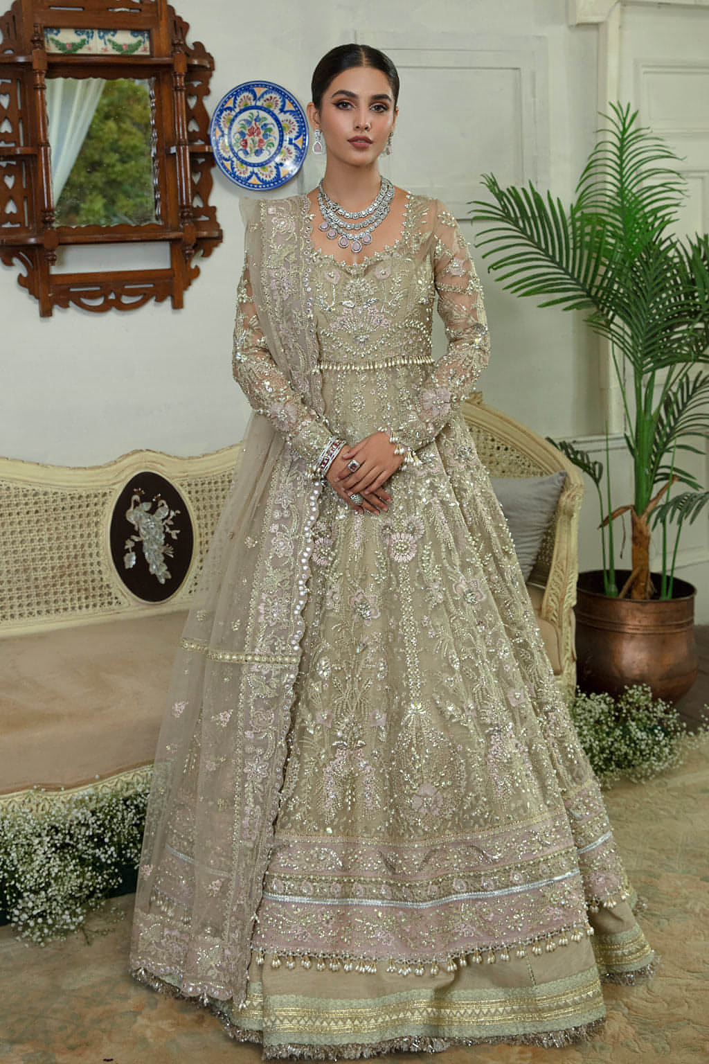 Soraya Royale style — Mairaz beige lehenga reference, view 4 of 8