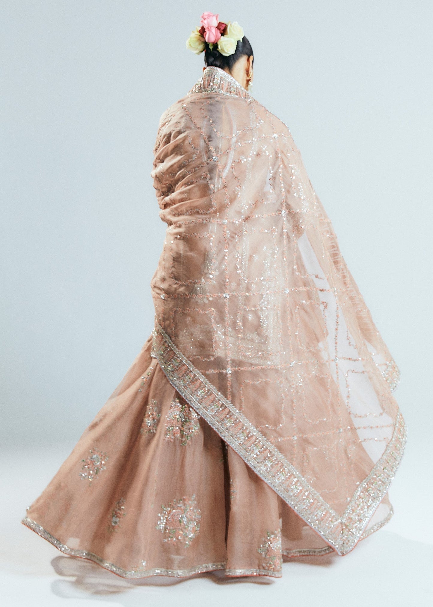 Hussain Rehar Dune Style — Mairaz Nude Sharara