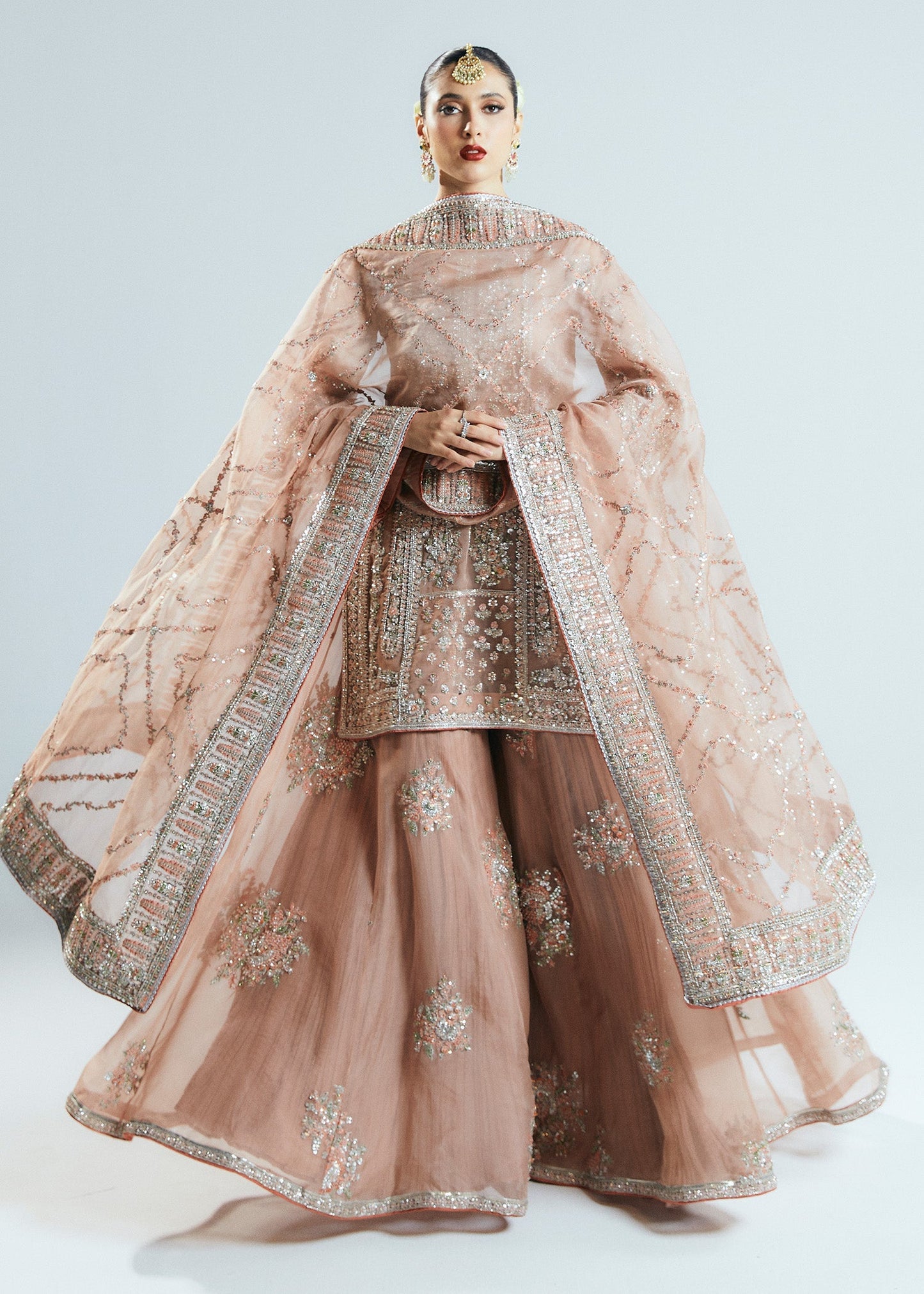Hussain Rehar Dune Style — Mairaz Nude Sharara