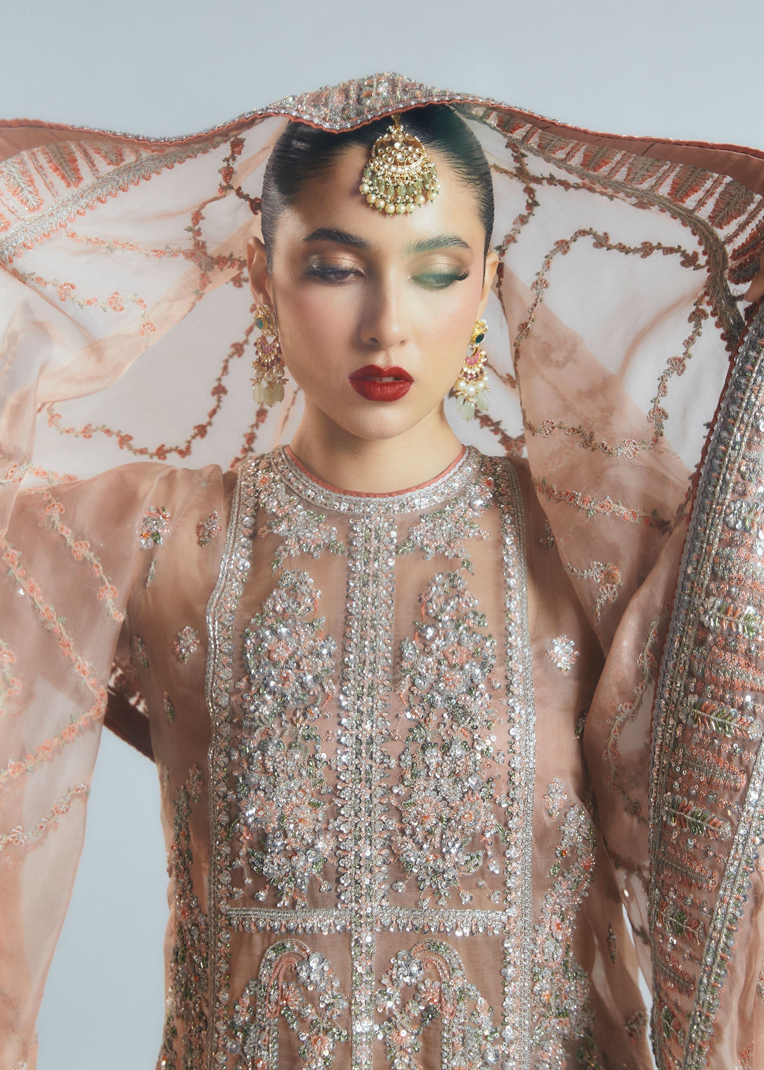 Hussain Rehar Dune Style — Mairaz Nude Sharara