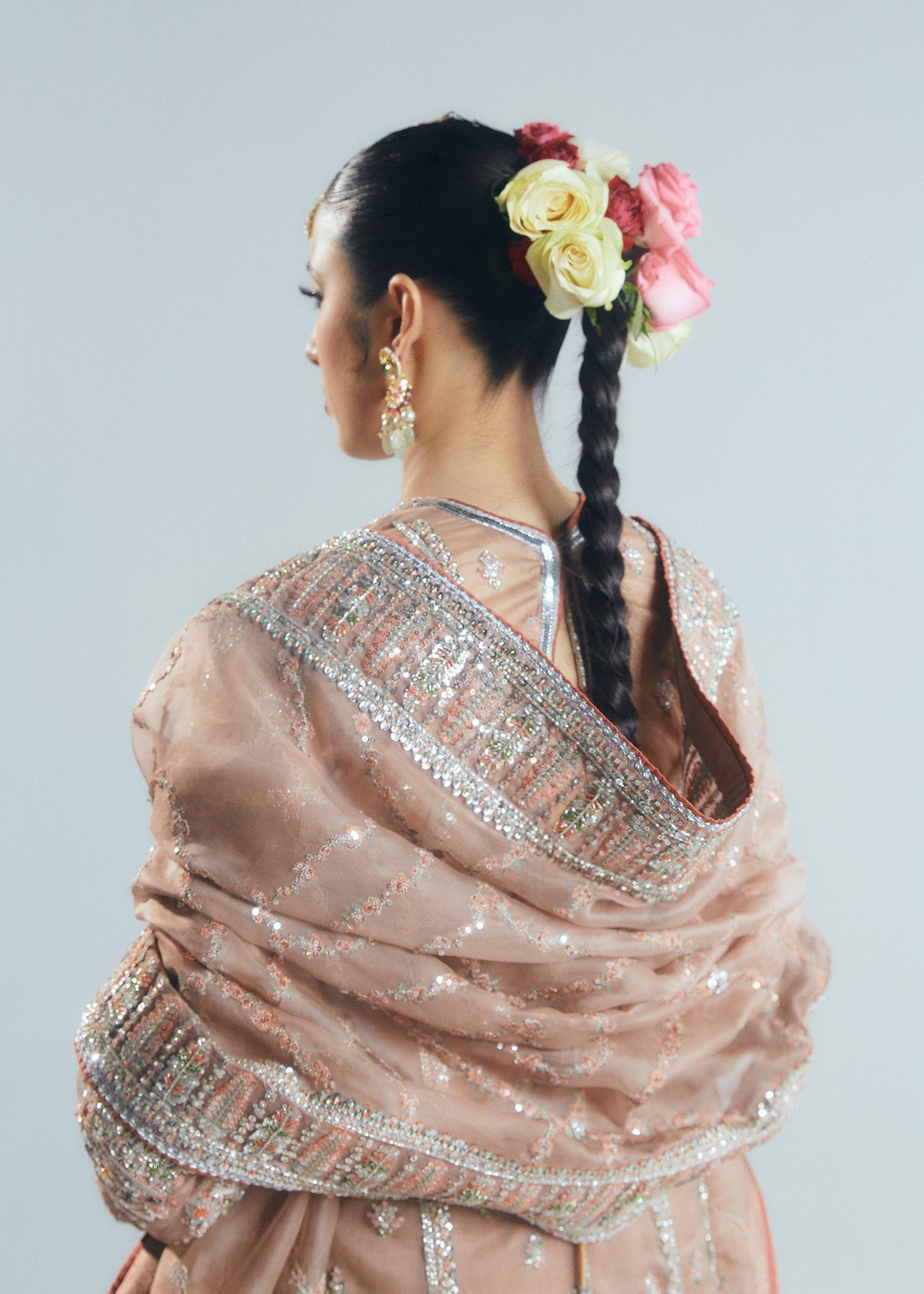Hussain Rehar Dune Style — Mairaz Nude Sharara