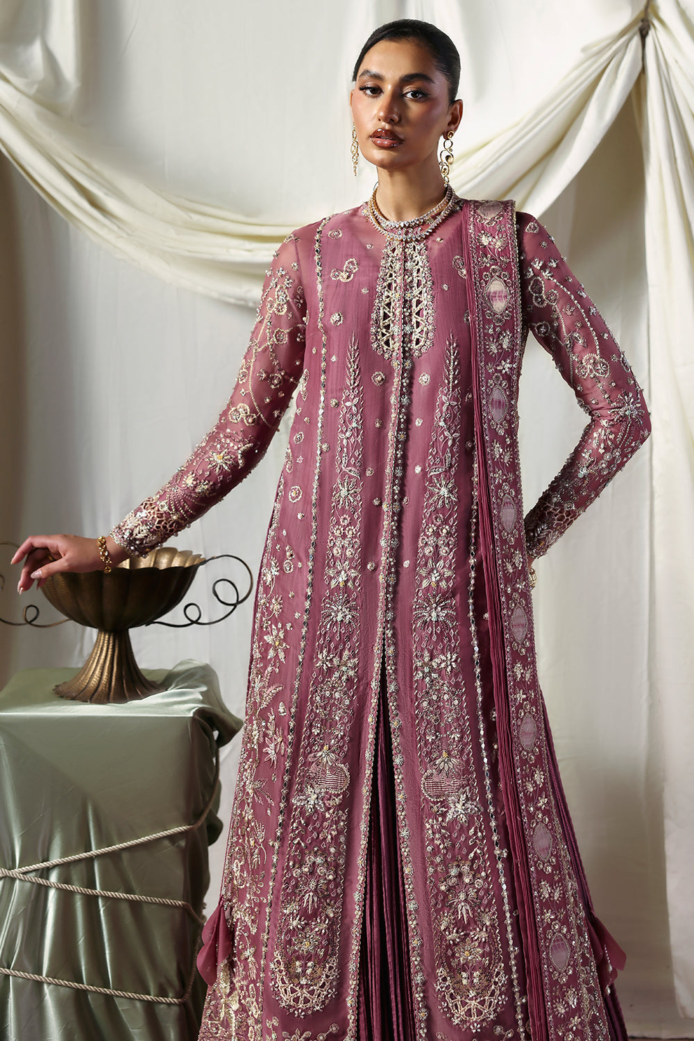 Soraya Isolde Style — Mairaz Mauve Three-Piece Suit
