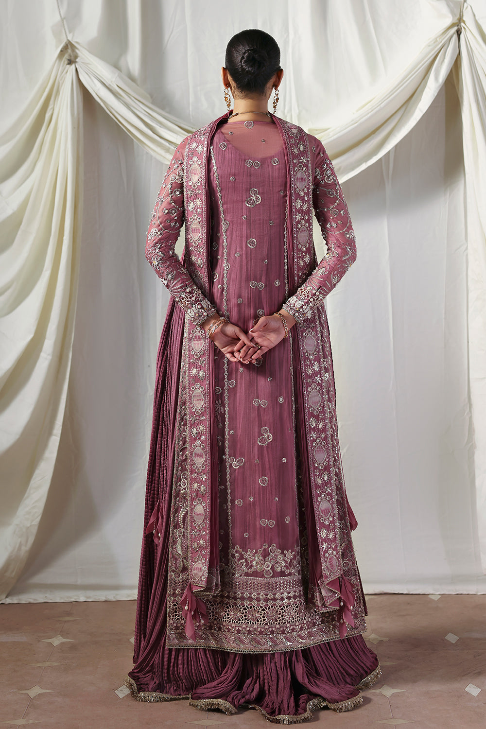 Soraya Isolde Style — Mairaz Mauve Three-Piece Suit