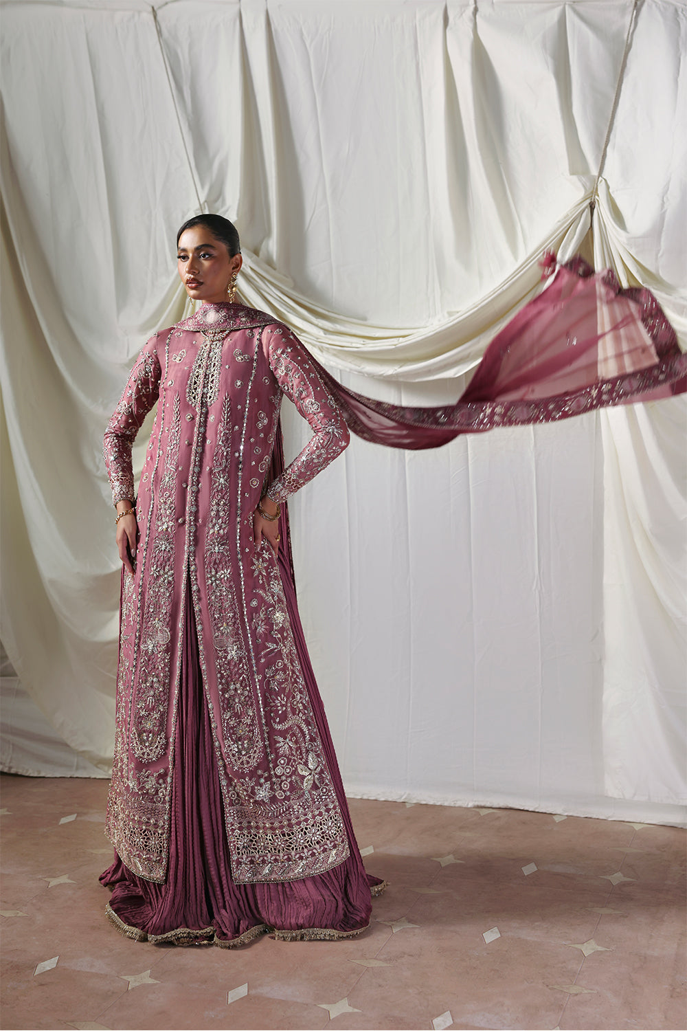 Soraya Isolde Style — Mairaz Mauve Three-Piece Suit