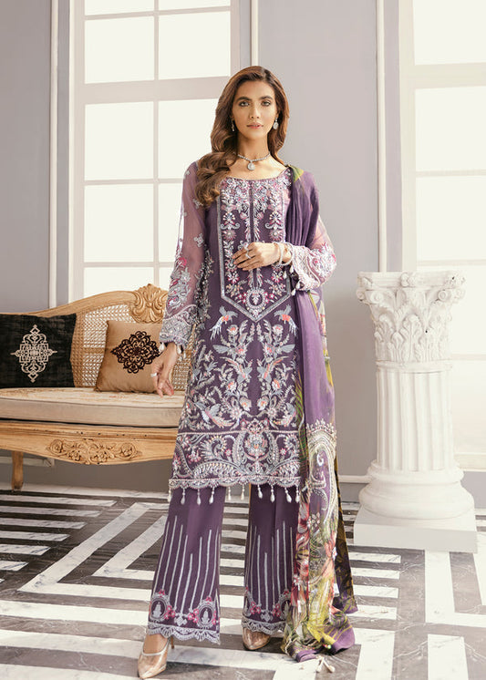 Akbar Aslam Lupine U-1333 Style — Mairaz Three-Piece Suit