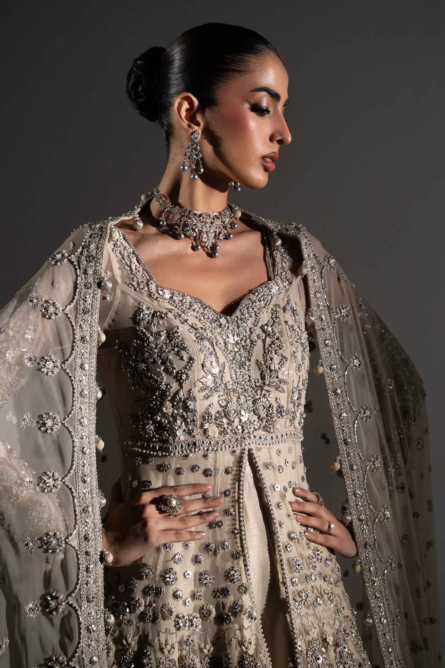 Maria B Elaria style — Mairaz ivory gown reference, view 3 of 13