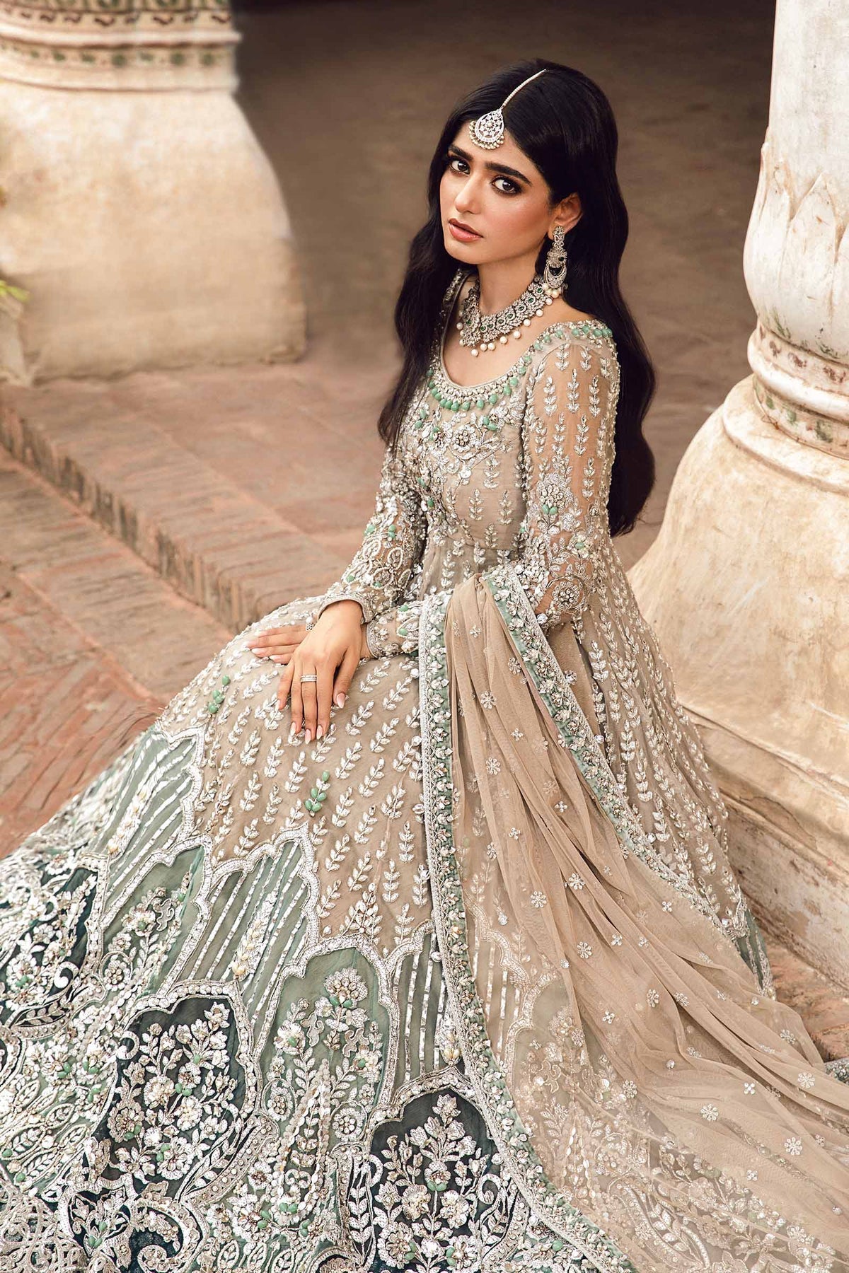 Maria B Mehrinoz Style — Mairaz Wedding Maxi