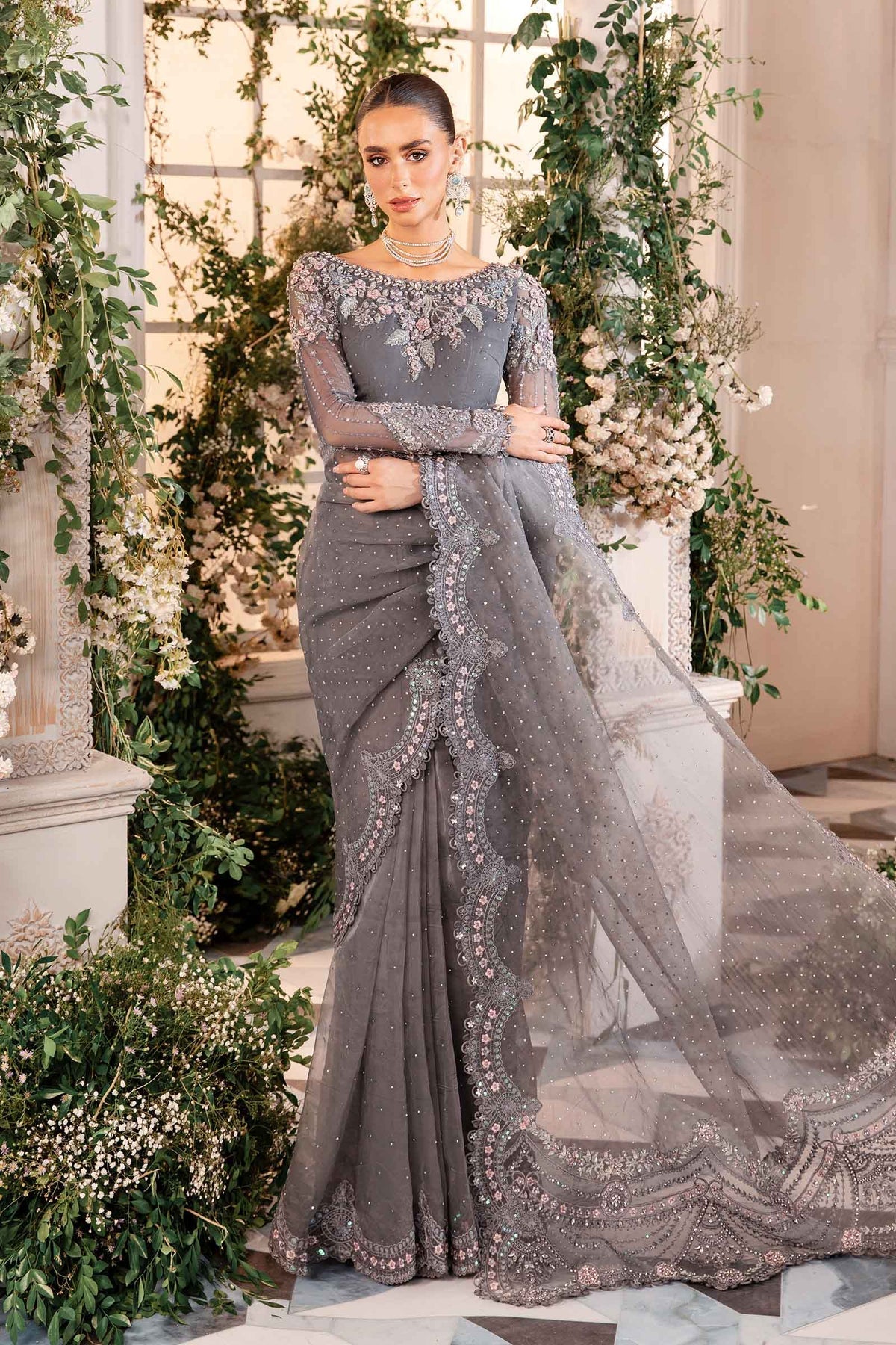 Maria B – BD-2902 Cloud Grey Style, product view 1 of 15