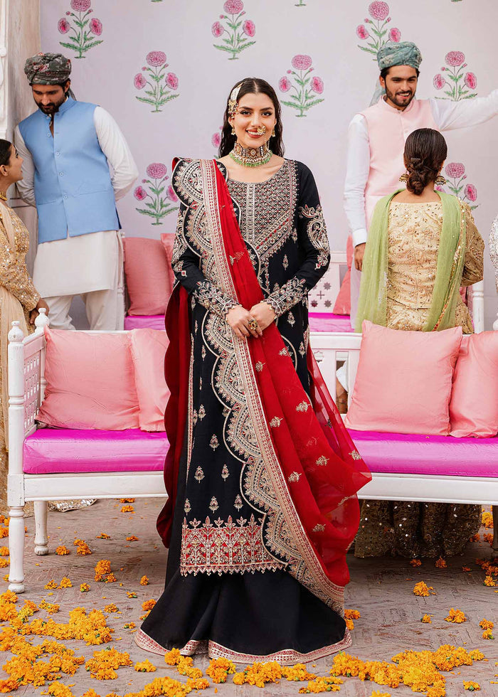 Akbar Aslam Nazmin U-1507 Style — Mairaz Three-Piece Suit