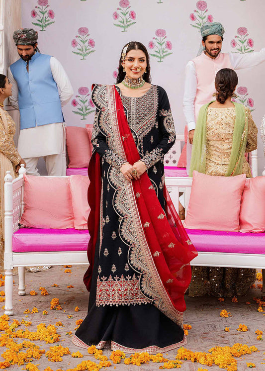 Akbar Aslam Nazmin U-1507 Style — Mairaz Three-Piece Suit