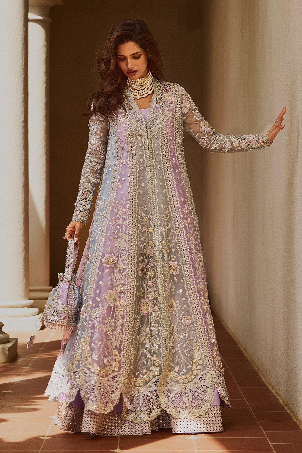 Soraya Orchid style — Mairaz multicolour sharara set reference, view 4 of 5