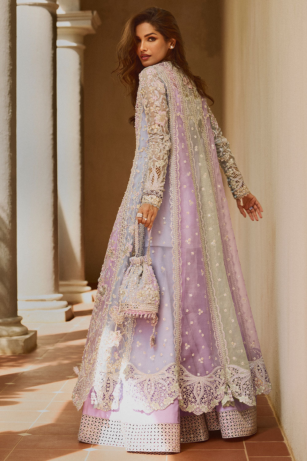Soraya Orchid style — Mairaz multicolour sharara set reference, view 3 of 5