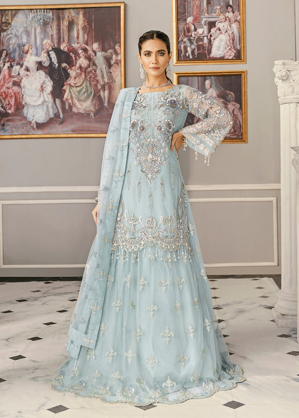 Akbar Aslam Phlox U-1327 Style — Mairaz Lehenga