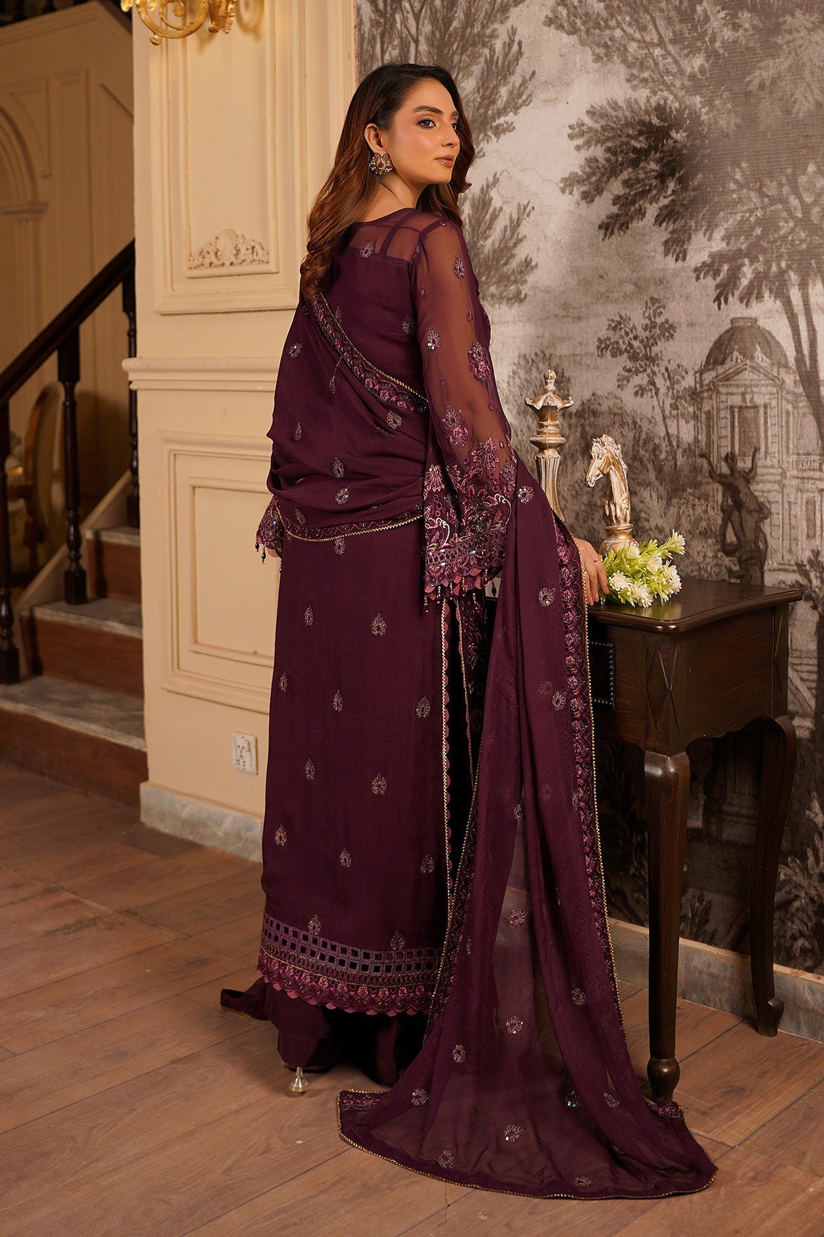 Maryams Nageena-A-1106 Style — Mairaz Three-Piece Suit