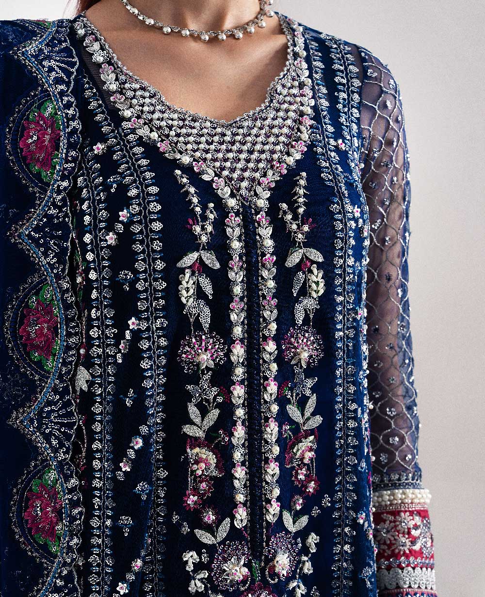 Republic Clarisse Style — Mairaz Blue Lehenga