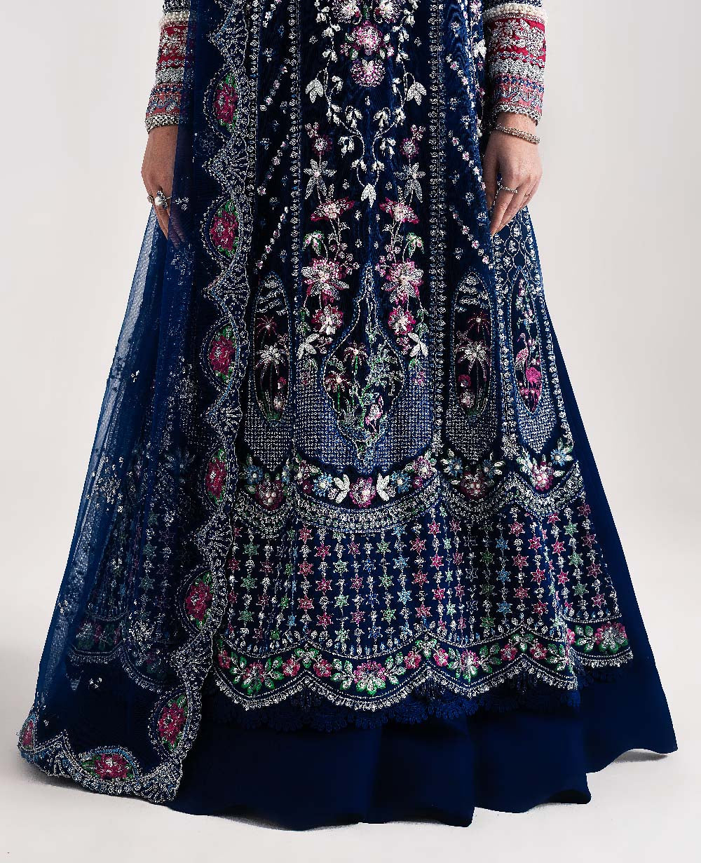 Republic Clarisse Style — Mairaz Blue Lehenga