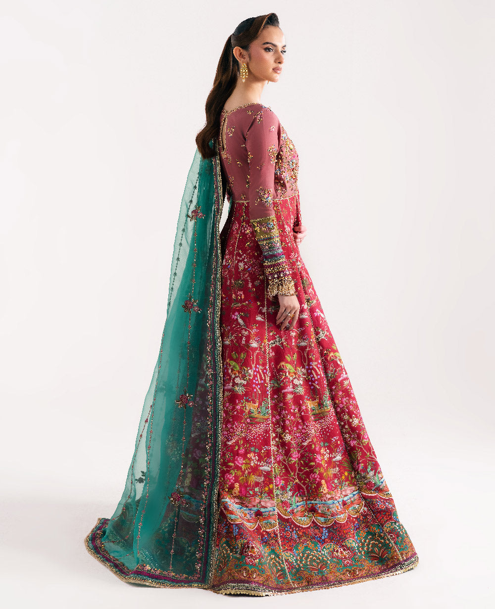 Republic Floriane Style — Mairaz Hot Pink & Teal Long Frock