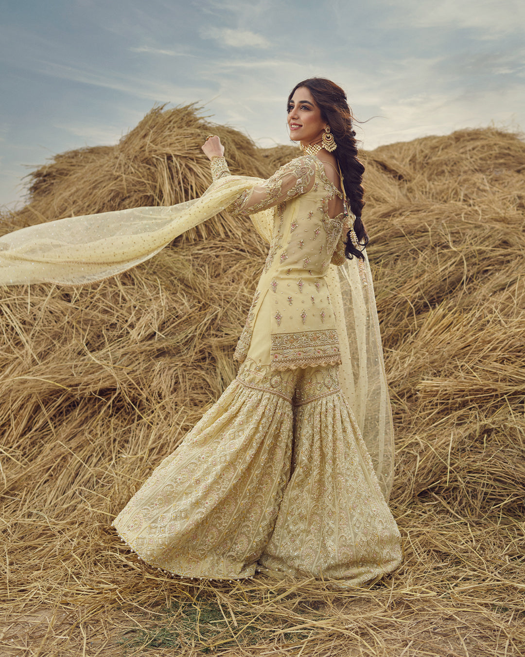 Faiza Saqlain Famya Style — Mairaz Gharara