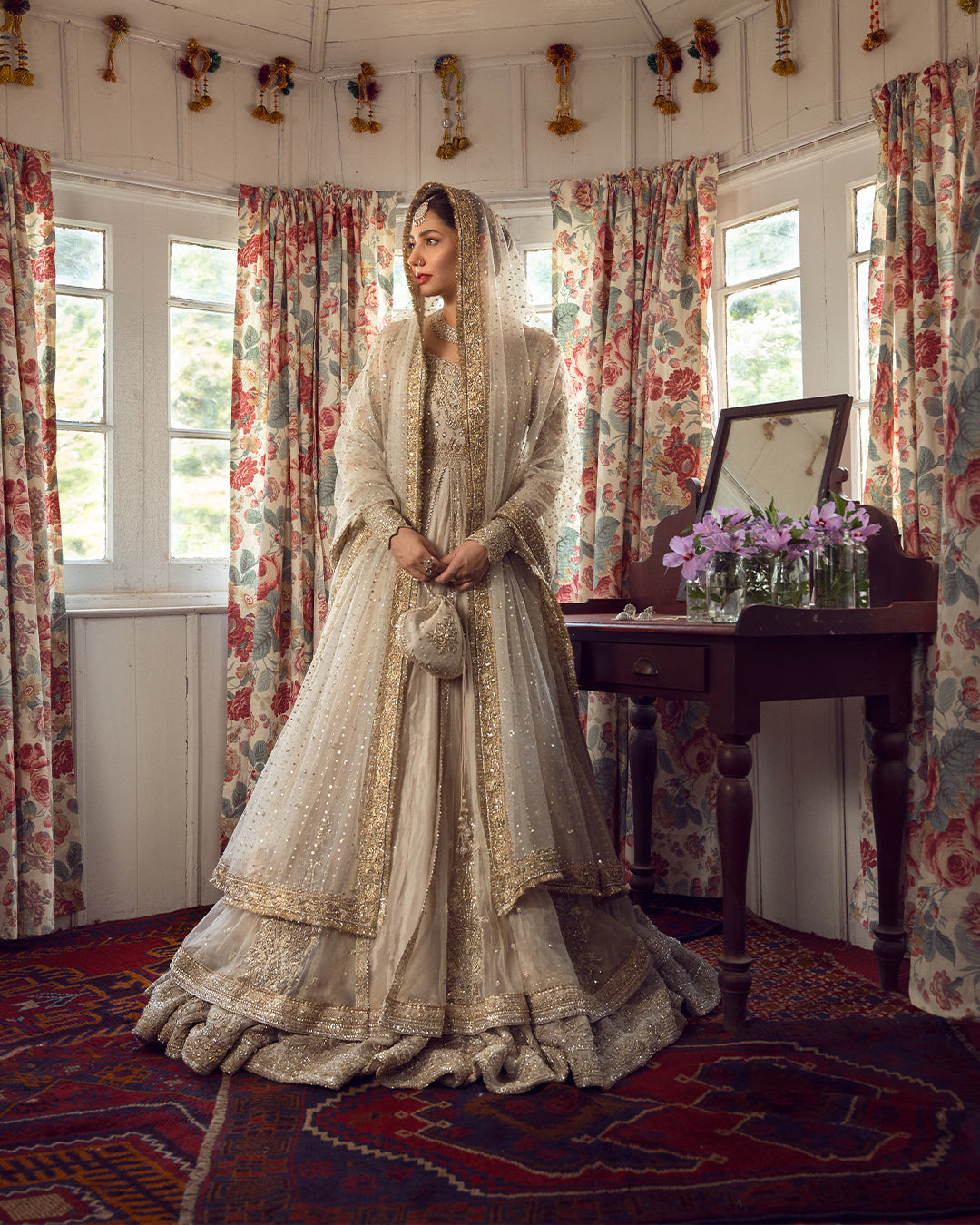 Faiza Saqlain Anamta style — Mairaz Ivory Gown reference, view 1 of 5