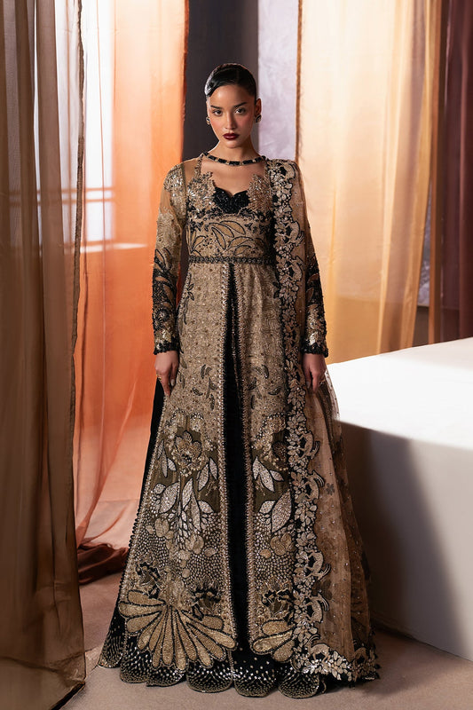 Afrozeh Rayyan Style — Mairaz Black Three-Piece Suit