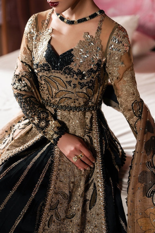 Afrozeh Rayyan Style — Mairaz Black Three-Piece Suit