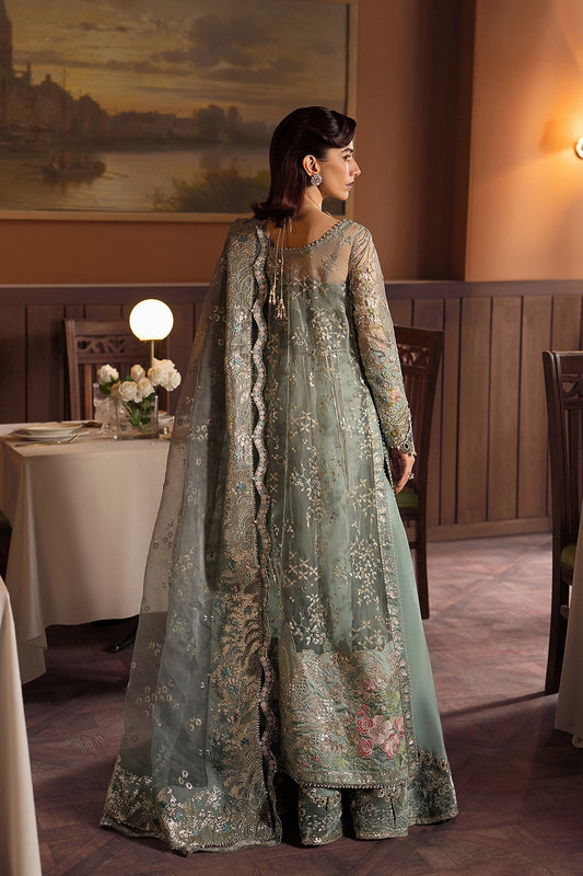 Afrozeh Mehves Style — Mairaz Sage Green Three-Piece Suit