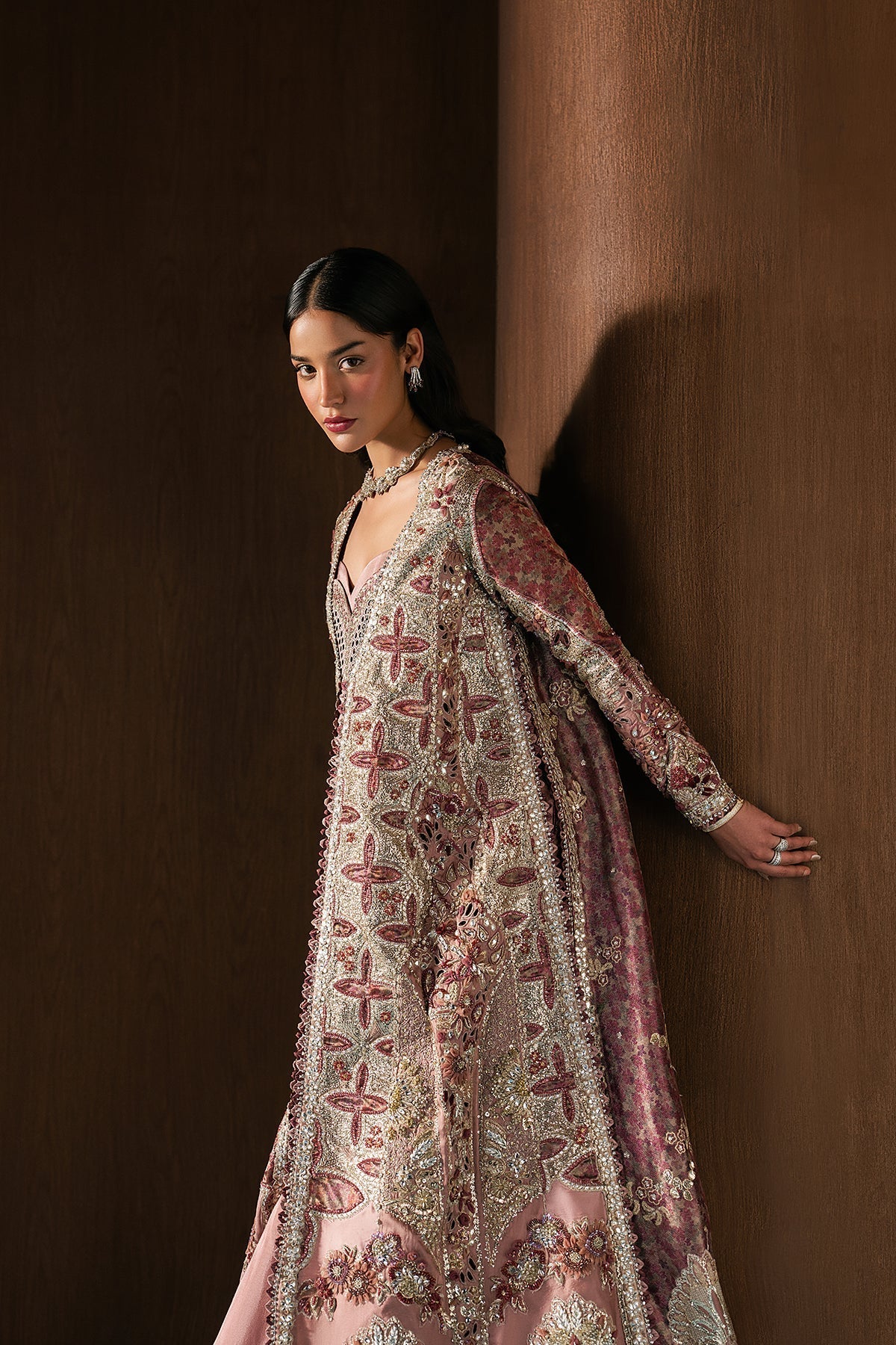 Afrozeh Zarhel Style — Mairaz Pink Three-Piece Suit