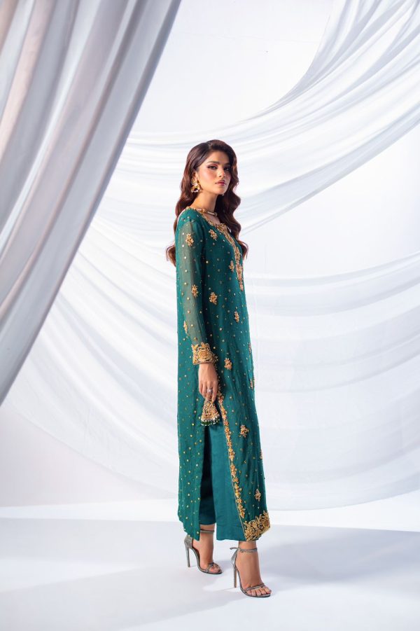 Sehrish Nadeem – Green Kamdani Style — Mairaz reproduction, product view 3 of 4