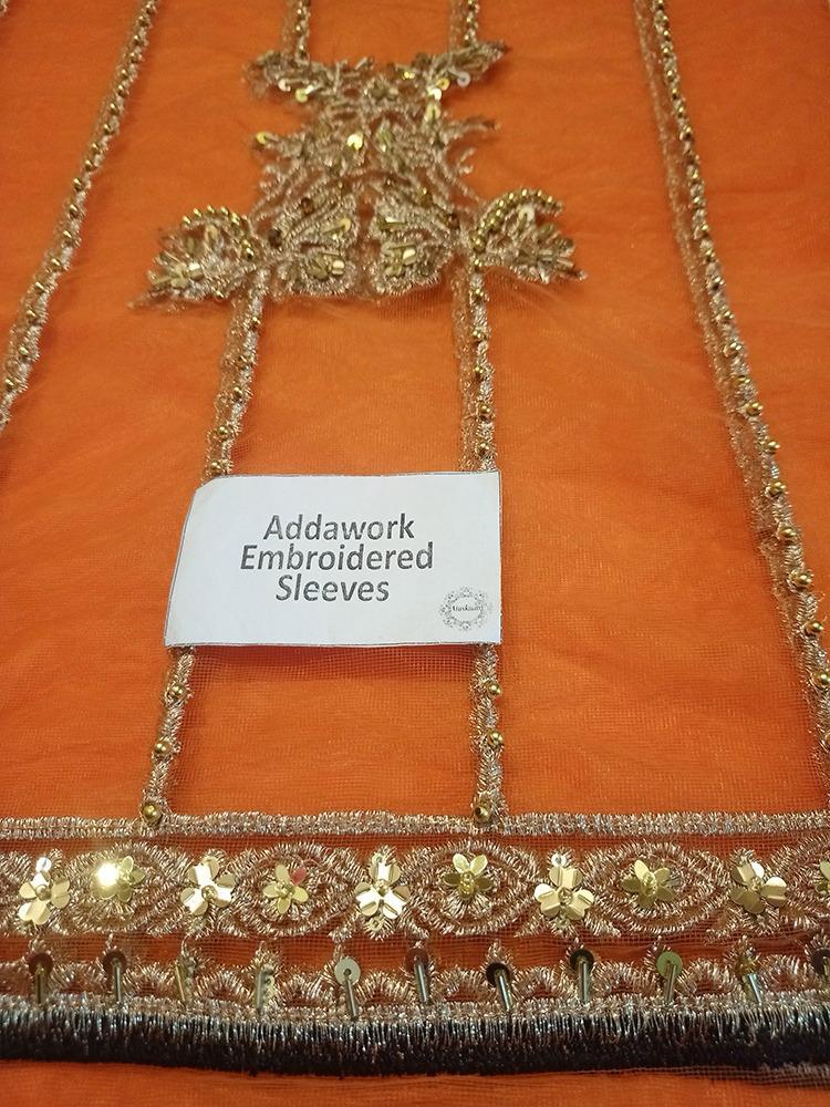 Ansab Jahangir Style — Mairaz Orange Lehenga