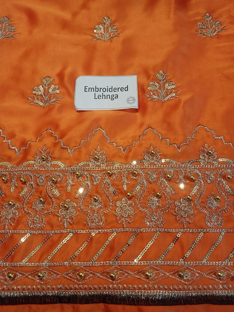Ansab Jahangir Style — Mairaz Orange Lehenga