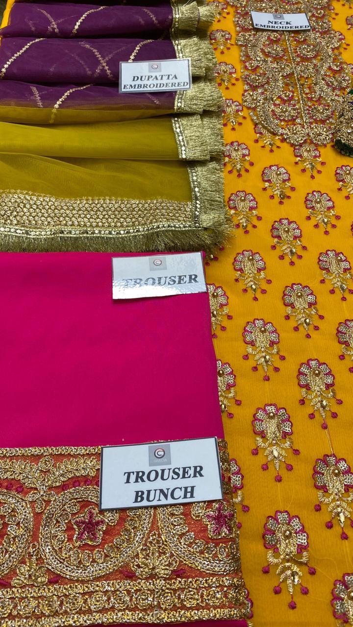 Haris Shakeel Style — Mairaz Yellow Three-Piece Suit