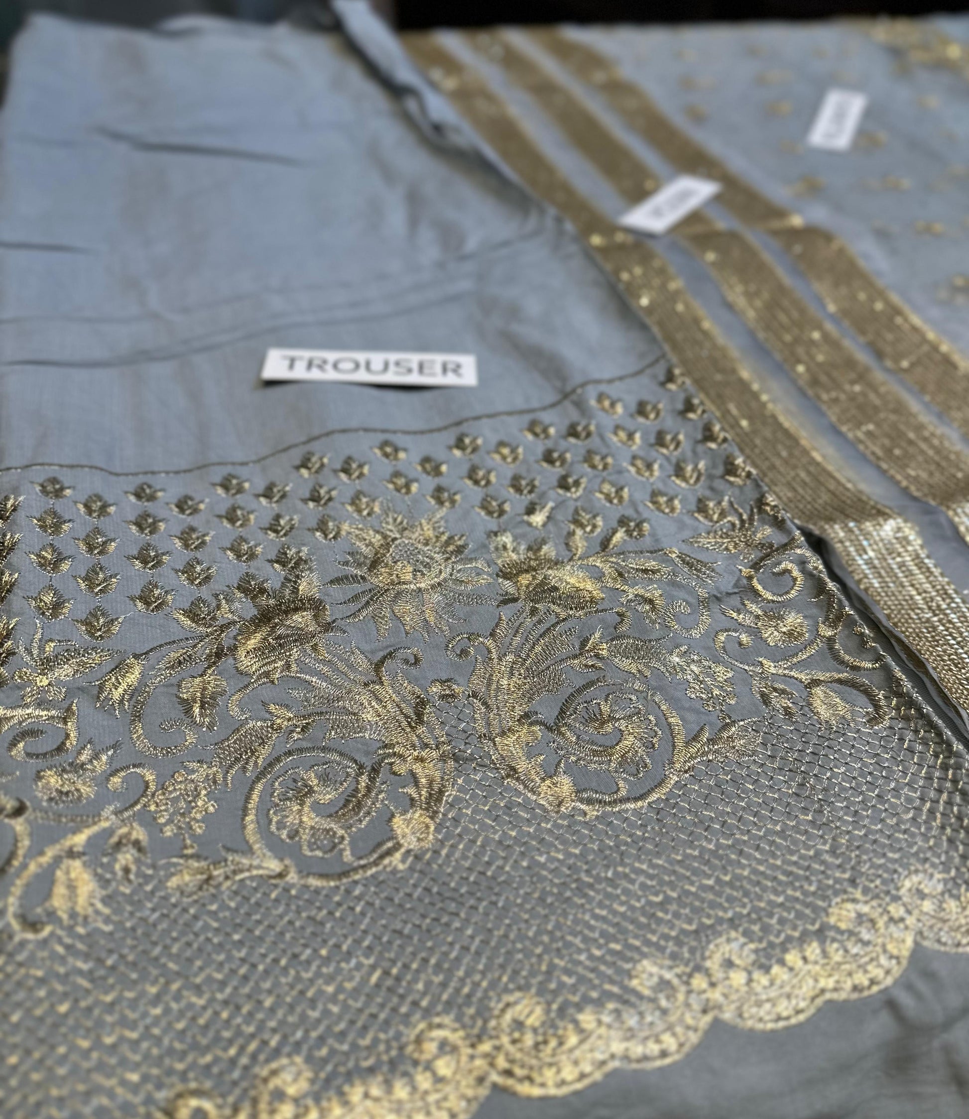 Faiza Saqlain Ahlah Style — Mairaz Embellished Net Pishwas & Sharara, product view 10 of 10